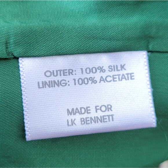 L.K. Bennett Silk Floral Sheath Sleveless Dress size 10 - Picture 5 of 6